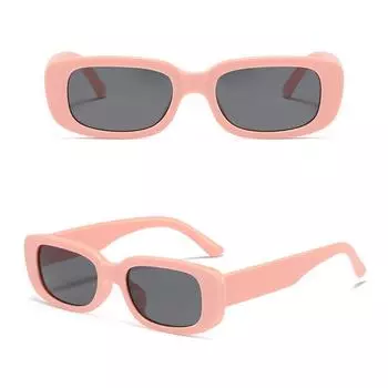 Очаровательные высококачественные милые детские милые популярные винтажные солнцезащитные очки, классические детские прямоугольные очки для мальчиков UV400 для девочек, горячая распродажа, защита на открытом воздухе белый