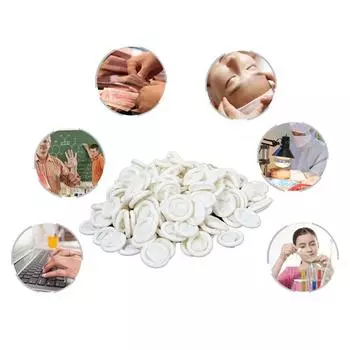 Очаровательные защитные перчатки для кончиков пальцев, регулируемые, эластичные, высокого качества, из натурального каучука, напальчники, 10 шт./упак., горячая распродажа, новое поступление, новый стиль, латекс, белый цвет 10PC