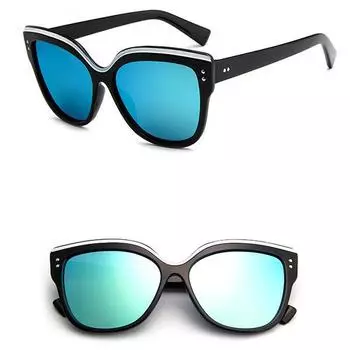 Очаровательные женские модные уличные стильные уличные солнцезащитные очки кошачий глаз, роскошные дизайнерские винтажные солнцезащитные очки для вождения зелёный