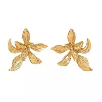 Очаровательные женские серьги с геометрическим цветком, трендовые модные украшения, геометрические вечерние подарки, индивидуальные простота, аксессуары RG0263