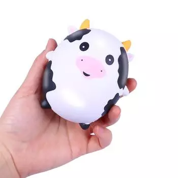 Очаровательные животные, медленно растущие кремовые ароматические игрушки для снятия стресса белый