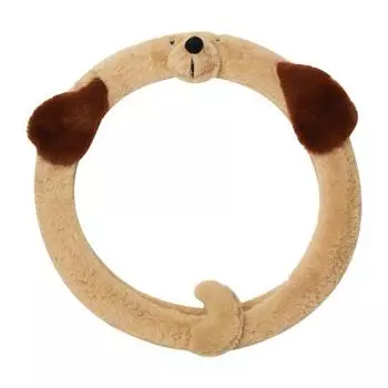 Очаровательный автомобильный чехол на руль с рисунком, мягкий и удобный коричневый