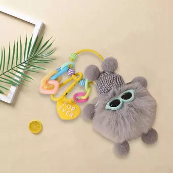 Очаровательный аксессуар в виде брелока для стильных мужчин и женщин серый