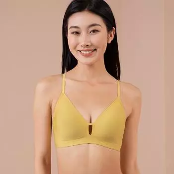 Очаровательный бесшовный бюстгальтер-бралетт с V-образным вырезом для улучшенной поддержки и стиля XL