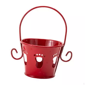 Очаровательный цветочный горшок для домашнего декора красный