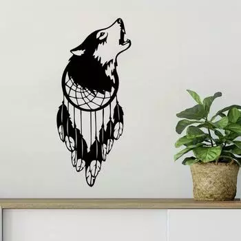 Очаровательный декоративный знак «Ловец снов» из 1 предмета — металлическое настенное украшение, очаровательный подарок на новоселье и наружный знак для вечеринки в саду чёрный