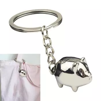 Очаровательный держатель для ключей в форме свиньи, забавный и красочный аксессуар для брелока, идеально подходящий для детей и молодых людей