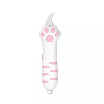 Очаровательный дизайн Милый бумажный резак Выдвижной резак в виде кошачьей лапки