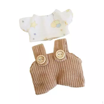 Очаровательный комплект брюк для модных кукол фиолетовый