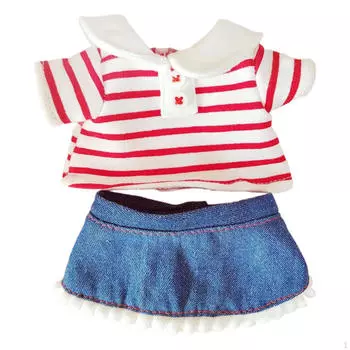 Очаровательный комплект кукольных платьев для кукол ростом 20 см yellow stripe