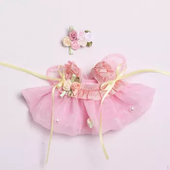 Очаровательный комплект одежды для кукол ростом 15-17 см - Очаровательная коллекция платьев розовый