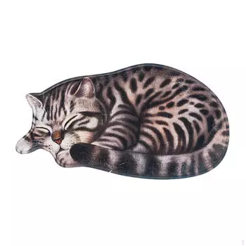 Очаровательный ковер с рисунком кошки для домашнего декора - мягкий коврик для спальни или гостиной Stripes