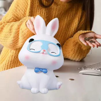 Очаровательный кролик-банк для детских сбережений Pink M