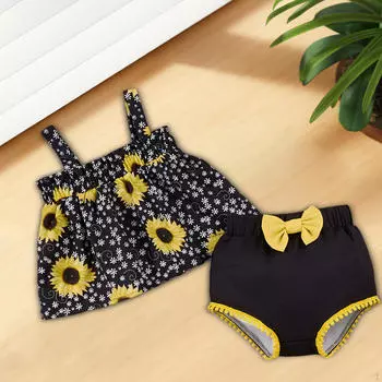 Очаровательный летний ансамбль для девочки 1 to 3 Months