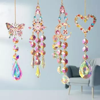 Очаровательный Ловец Солнца, красивая изысканная элегантная бабочка, звезда, луна, ловец снов для украшения дома и сада E