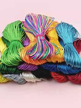 Очаровательный нейлоновый шнур, новый шнур макраме, нить «Шамбала», нить «сделай сам», кисточки, нить 20 м/рулон 2 мм, бисер, китайский узел, ювелирные аксессуары