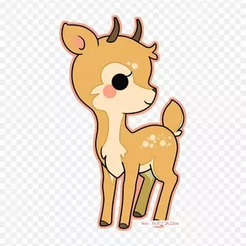 Очаровательный олень, термопереносная печать, виниловые нашивки, наклейки для одежды, аппликации «сделай сам», моющиеся нашивки
