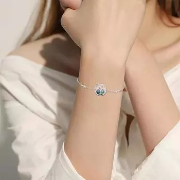 Очаровательный популярный браслет из нержавеющей стали, простое ожерелье из ракушек и горчичных семян для женщин