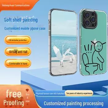 Очаровательный прозрачный парный чехол для iPhone 13/14 Pro Max, мягкий чехол с забавным выглядывающим дизайном iPhone 12