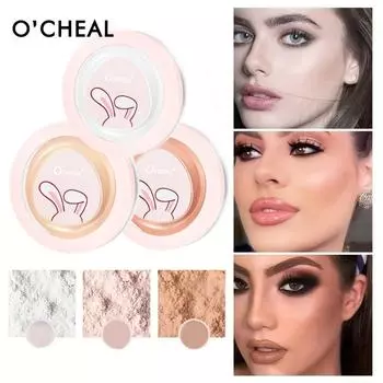 OCHEAL Матовая пудра, хайлайтер-фиксирующая пудра, долговечный консилер для контроля жирности, рассыпчатая пудра, водостойкая хайлайтер-пудра, крем