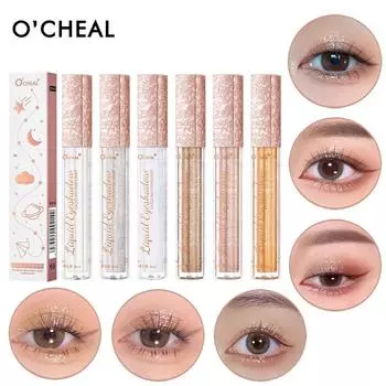 OCHEAL Подсвечивающие жидкие тени для век с блестками, тонкие блестящие жемчужные тени для век, жидкие тени для век 01