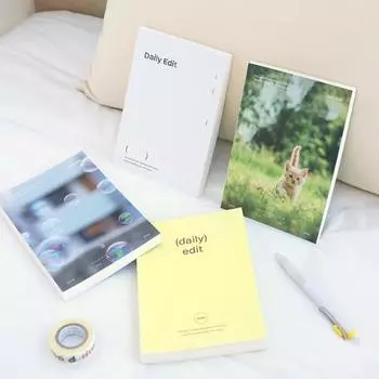 Ochek Perennial Daily Edit Diary, популярная фраза в Корее. Simple Cream