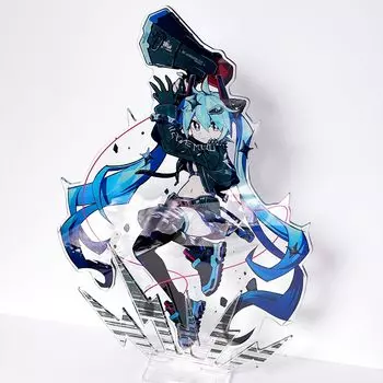 Очень большая акриловая подставка Hatsune Miku