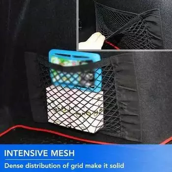 Очень большая эластичная сетка для хранения вещей, сетка для заднего багажника автомобиля, эластичная сетка для сиденья, для грузового фургона, дома на колесах, 25x50 см