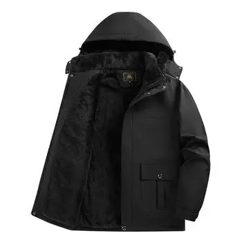 Очень большая хлопковая куртка для мужчин зимой с добавлением пуха и плотной хлопковой одежды. Полным людям следует добавить жира и увеличить 8XL