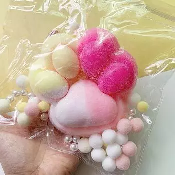 Очень большая мягкая игрушка-фиджет «кошачья лапка», игрушка для снятия стресса с медленным отскоком, милая кошачья лапка, расслабляющая игрушка для сдавливания A1