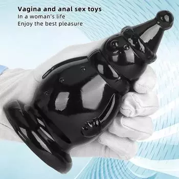 Очень большая мягкая силиконовая анальная пробка с присоской, БДСМ-игрушка для взрослых для продвинутых пользователей