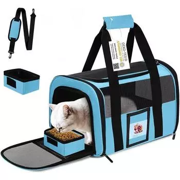 Очень большая переноска для домашних животных 20 фунтов+, мягкие переноски для кошек весом до 25 фунтов, складная переноска для больших собак 20 x13 x13 20 x13 x13 Oversize