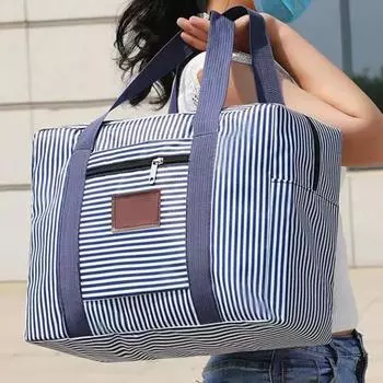 Очень большая сумка для хранения с молниями и ручками для переноски. Водонепроницаемая и влагостойкая сумка-органайзер для одежды. Прочная сумка для перемещения из ткани Оксфорд. S синий