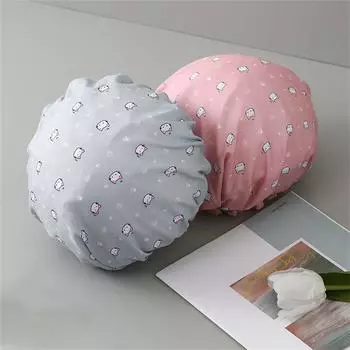 Очень большие шапочки для ванны, идеально подходящие для длины и толщины волос. Водонепроницаемые. One Size синий