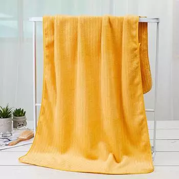 Очень большое банное полотенце, утолщенный хлопок с коралловым флисом, как облако, впитывающее, не оставляющее ворсинок, мягкое банное обертывание 70X140cm белый