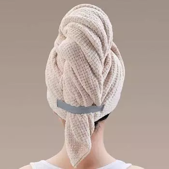 Очень большое полотенце для быстрой сушки волос, ультравпитывающее мягкое полотенце для волос, тюрбан, однотонное влагопоглощающее полотенце для сушки волос A7-35X75