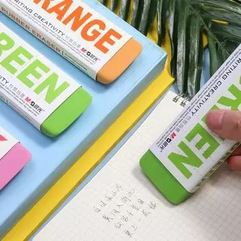 Очень большой блок резиновый цветной ластик Мягкий резиновый большой ластик Карандашные ластики Ученик 1pc(color random)
