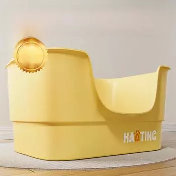 Очень большой брызгозащищенный лоток для кошачьего туалета с высокими бортами Pet Supplies