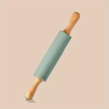 Очень большой нескользящий силиконовый коврик для замешивания теста и набор скалок для легкой выпечки