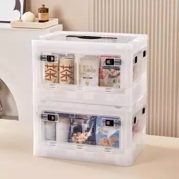 Очень большой ящик для хранения лекарств с 2 съемными лотками, ручками, штабелируемый 1pc жёлтый