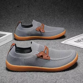 Очень большой размер, расширенные и утолщенные, пружинные, дышащие, сетчатые, плетеные, спортивные, трендовые, универсальные, носки с одной педалью, кроссовки для бега 38 чёрный