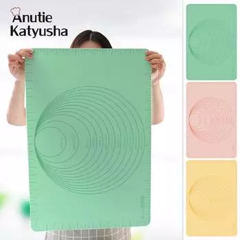 Очень большой силиконовый коврик для выпечки, антипригарный утолщенный коврик для раскатывания теста, кондитерский коврик для замеса, кондитерский торт, кухонные гаджеты розовый