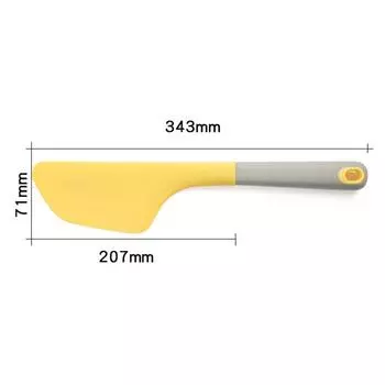 Очень большой силиконовый скребок для выпечки крема, 34 см, антипригарная лопаточка для масла, более гладкая