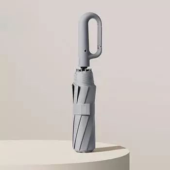 Очень большой усиленный ветроустойчивый дождеустойчивый зонт двойного назначения с защитой от ультрафиолета полностью автоматический с пряжкой-кольцом