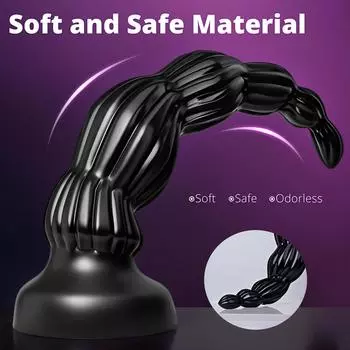 Очень длинная анальная пробка для мужчин и женщин - Массажер простаты, Игрушка для взрослых для пар, Удовольствие сзади, Анальный тренинг и Соло игра S