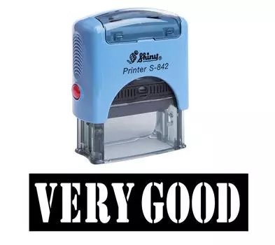 ОЧЕНЬ ХОРОШАЯ самоклеящаяся резиновая печать на заказ блестящая офисная стационарная печать Impression Area 14 mm x 38 mm красный