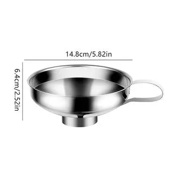 Очень популярная 2-х размерная воронка из нержавеющей стали с широким горлом для консервирования салатная заправочная воронка фильтр для кухонных принадлежностей гаджеты L