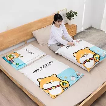 Очень толстая компрессионная сумка для хранения, вакуумная компрессионная сумка, хлопковое одеяло, одежда, бытовая вакуумная компрессионная сумка для хранения 50 * 40cm белый