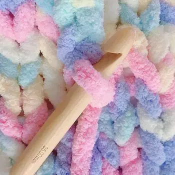 Очень толстое 2 см одеяло из синели Ice Bar - ручная работа, мягкое, плотно прилегающее, большая толщина, одеяло из льна своими руками 11