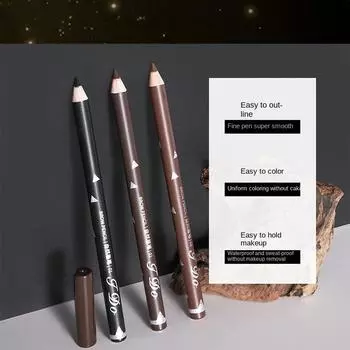 Очень тонкий карандаш для бровейЛегко наносится, держится долго, естественная трехмерная форма бровейВодонепроницаемый, не оставляет пятенЦена макияжа